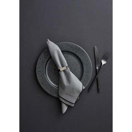 Produktbillede af Christian Bitz Bitz Serviet 50x50 Organic Grey 2-pak i premium kvalitet