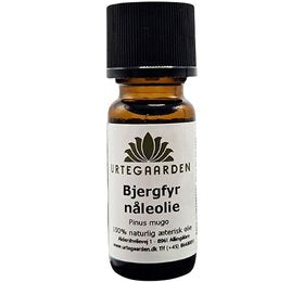 Detaljeret produktbillede af Urtegaarden Bjergfyrnåleolie 10 ml på tilbud