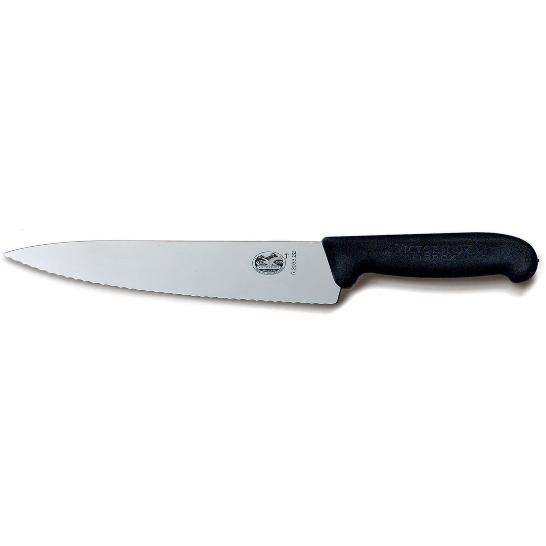 Victorinox Victorinox Takket kokkekniv med fibrox-skæfte, 19cm. – vinkelbillede (Kokkekniv)