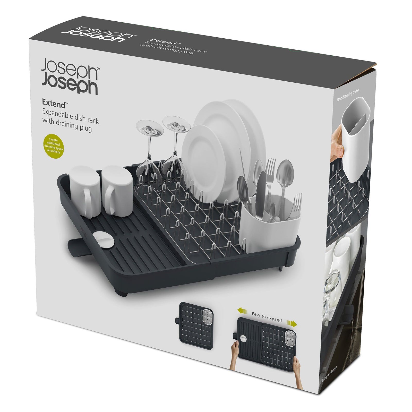 Joseph joseph Joseph joseph Extend opvaskestativ, grå – produktvisning (Vaskestativ)