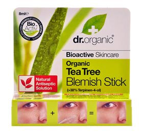 Produktbillede af Dr. Organic Blemish Gel Stick Tea Tree 8 ml. på tilbud