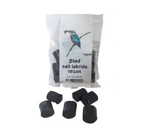 Detaljeret produktbillede af Blød salt lakrids Vegan 80 g. på tilbud