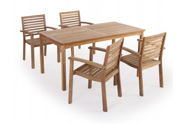 Produktbillede af Blokhus Pala Teak Havemøbelsæt på tilbud i høj kvalitet