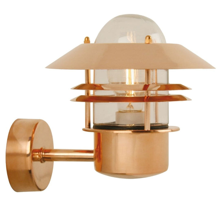 Blokhus Up Udendørs Væglampe Kobber Nordlux