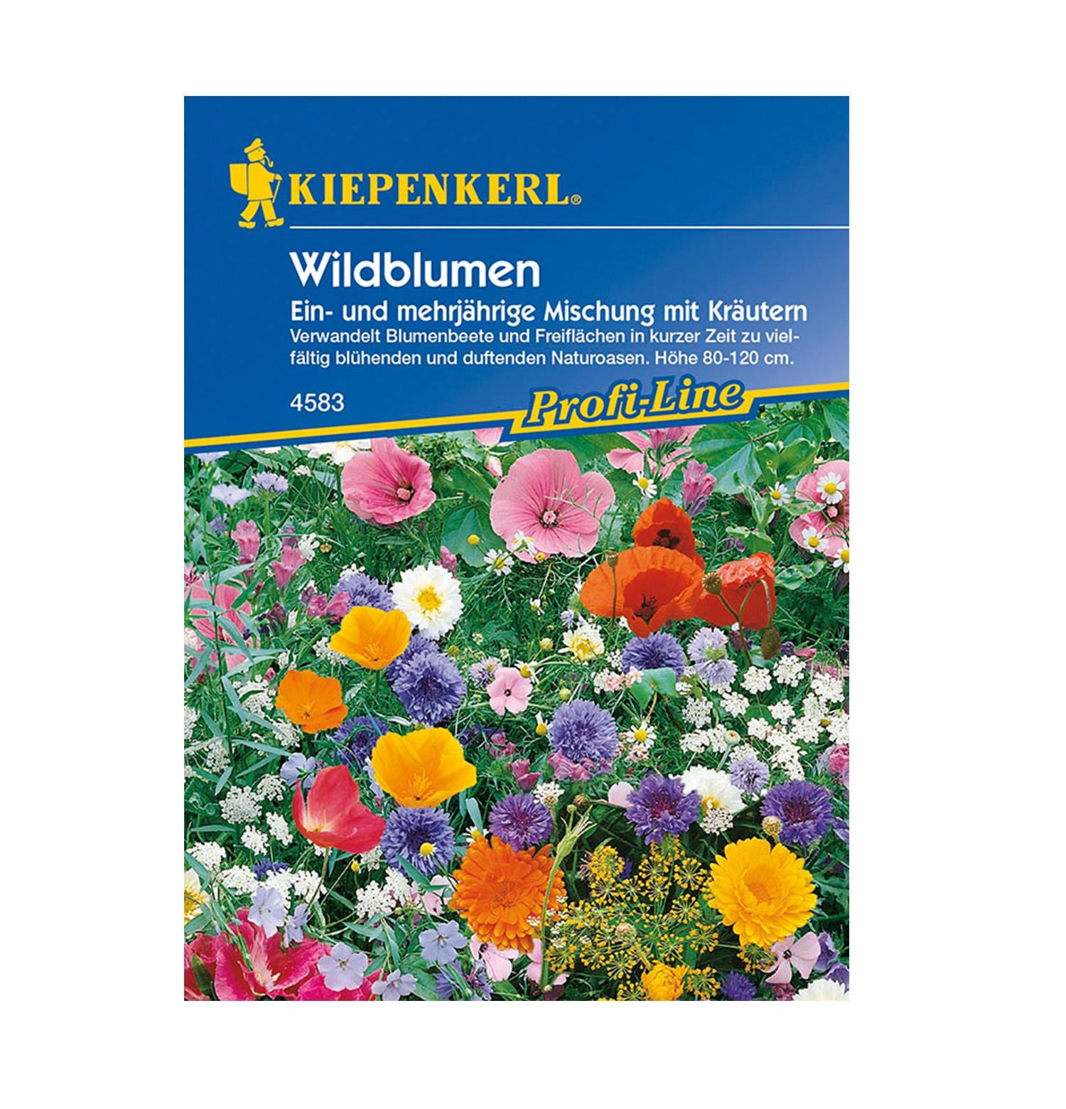Produktbillede af Blomsterblanding med urter Vilde Blomster 25 m2 på tilbud i høj kvalitet