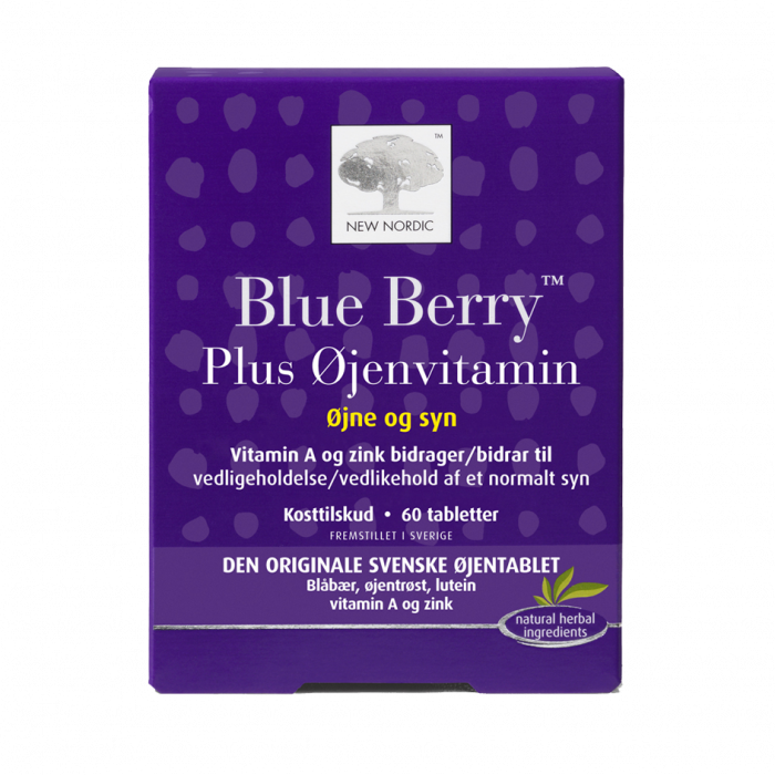 Produktbillede af New Nordic Blue Berry Plus Øjenvitamin 60 tabl. på tilbud