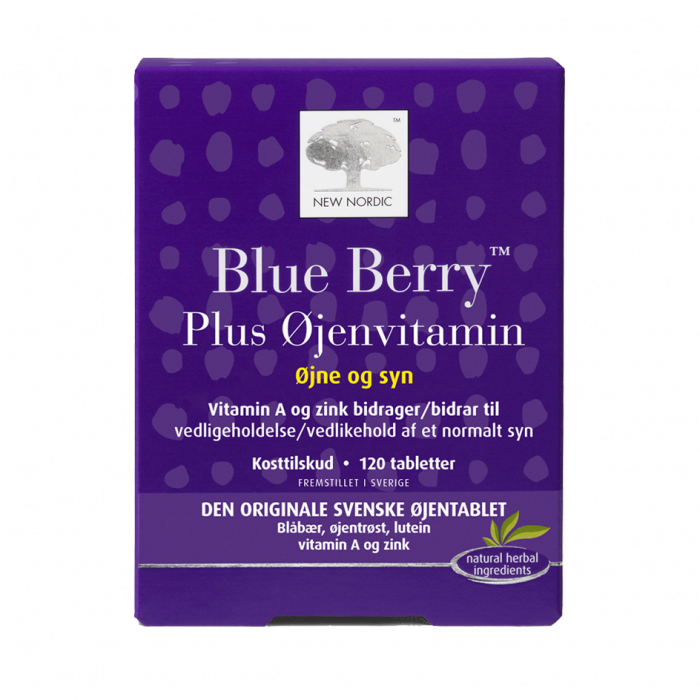 Produktbillede af New Nordic Blue Berry Plus Øjenvitamin 120 tabl. på tilbud