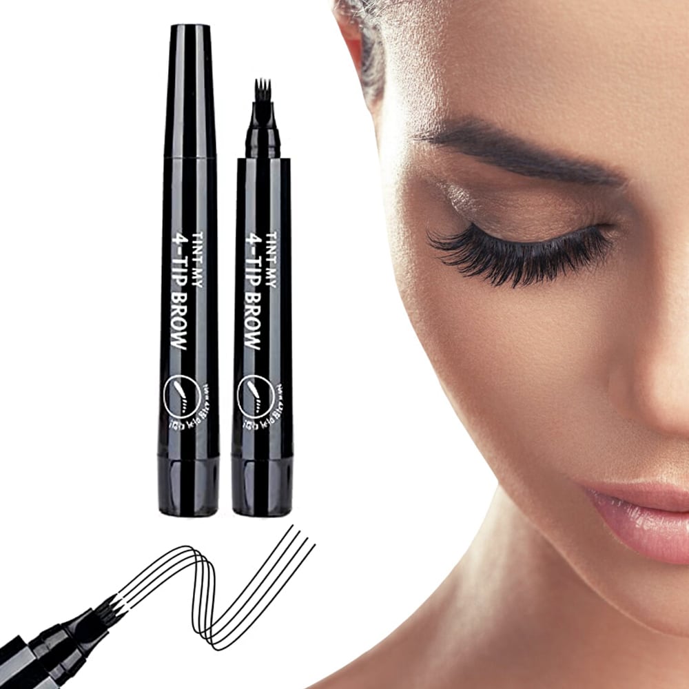 Produktbillede af Øjenbrynsblyant 4-punkts til optegning af Bryn Sort på tilbud