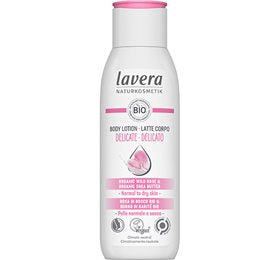 Detaljeret produktbillede af Lavera Body Lotion Delicate 200 ml. på tilbud