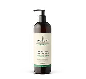 Detaljeret produktbillede af Sukin Body Lotion Hydrating Signature 500 ml. på tilbud
