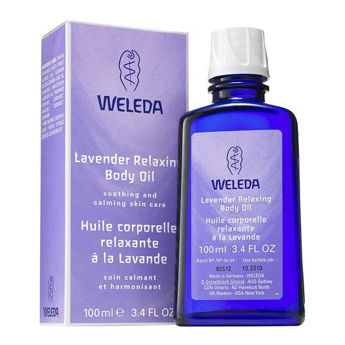 Detaljeret produktbillede af Weleda Body Oil Relaxing Lavender 100 ml på tilbud