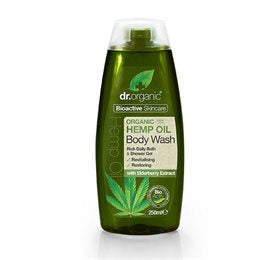 Produktbillede af Dr. Organic Body wash Hemp oil 250 ml. på tilbud