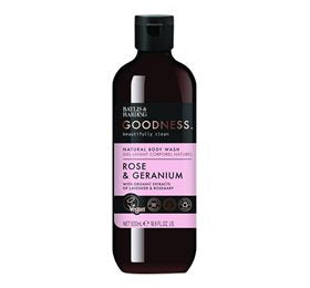 Produktbillede af Baylis & Harding Goodness Body Wash rose & geranium 500ml. på tilbud