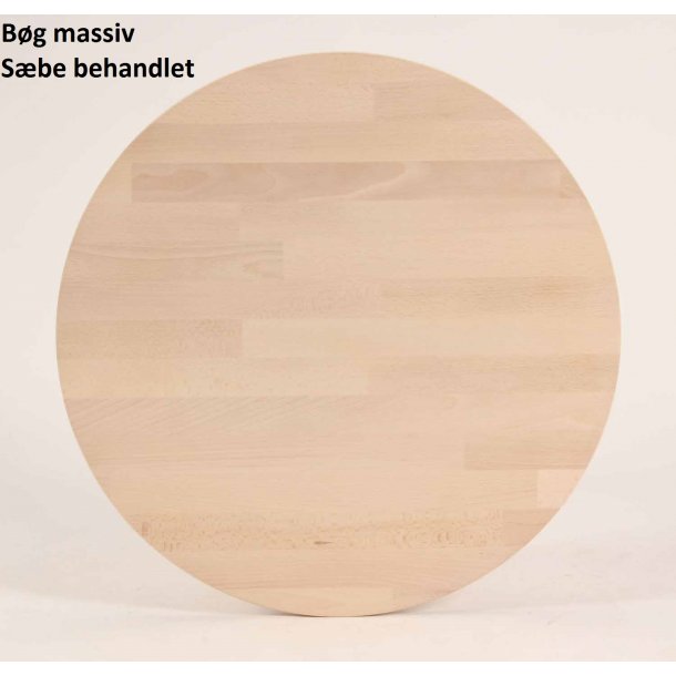 Produktbillede af CT 10 sofabord i massiv bøg ø 90 cm Højde 40 cm Sæbebehandlet på tilbud i høj kvalitet