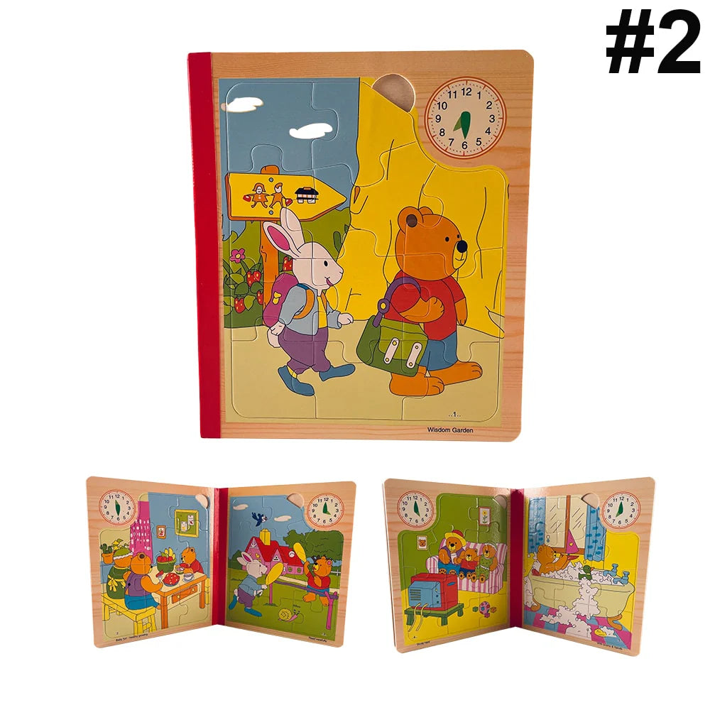 Min lille puslespilsbog puslespil til de mindste børn med sjove motiver Bamse