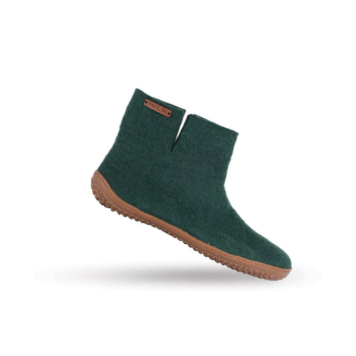 Uldstøvle (100% ren uld) m/Gummisål Dansk Design fra SHUS groen / 42
