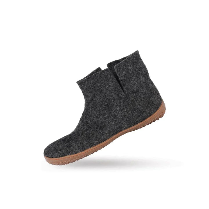 Uldstøvle (100% ren uld) m/Gummisål Dansk Design fra SHUS koks / 43