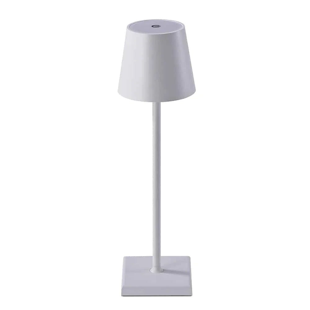 Bordlampe LED m/touch ledningsfri 4 farver Hvid