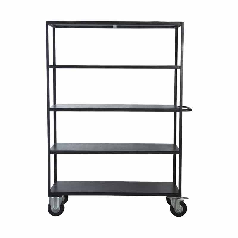 Produktbillede af HOUSE DOCTOR REOL M/ 4 HYLDER SORT 175 i premium kvalitet