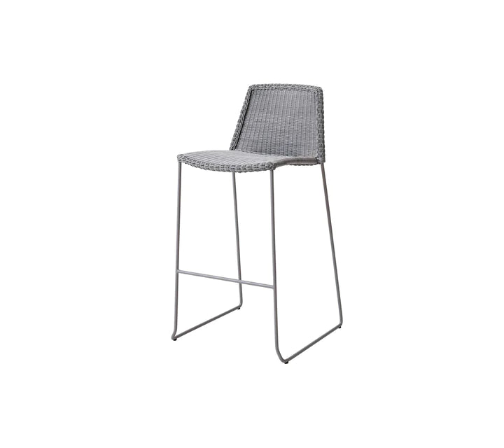 Produktbillede af CANE-LINE BREEZE BARSTOL LIGHT GREY 101 i premium kvalitet