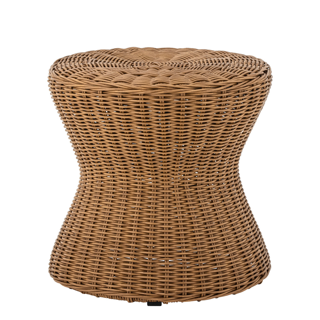 BLOOMINGVILLE Roccas udendørs sofabord rund brun polyrattan Ø53