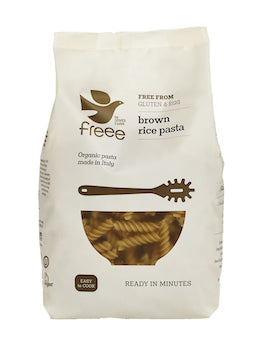 Produktbillede af NatureSource Brun Ris Fusilli Pasta glutenfri Ø 500 g. på tilbud