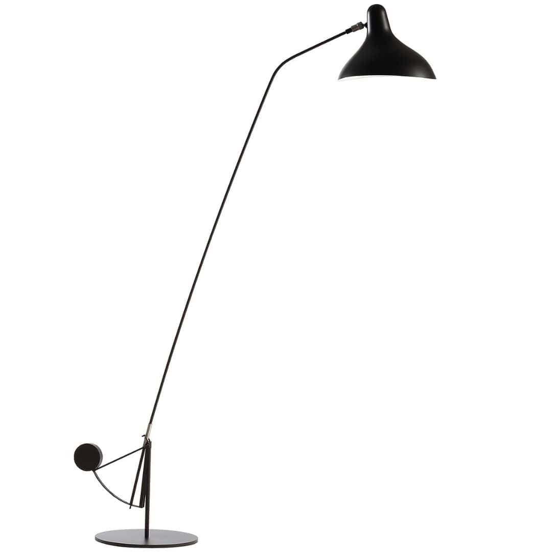 Produktbillede af BS1 Gulvlampe Sort Rund Base Mantis i premium kvalitet