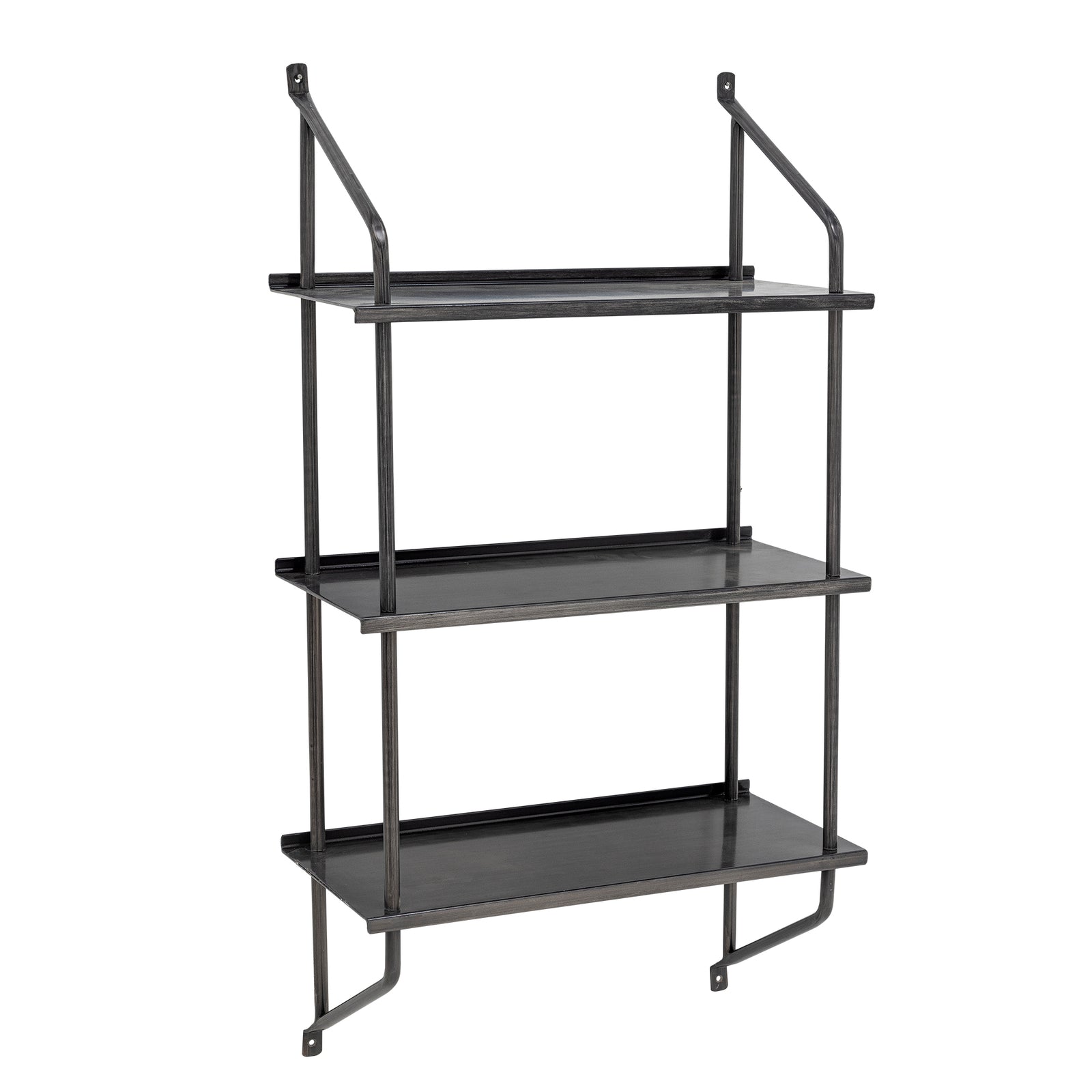 Produktbillede af BLOOMINGVILLE Sindre væghylde m. 3 hylder sort metal i premium kvalitet
