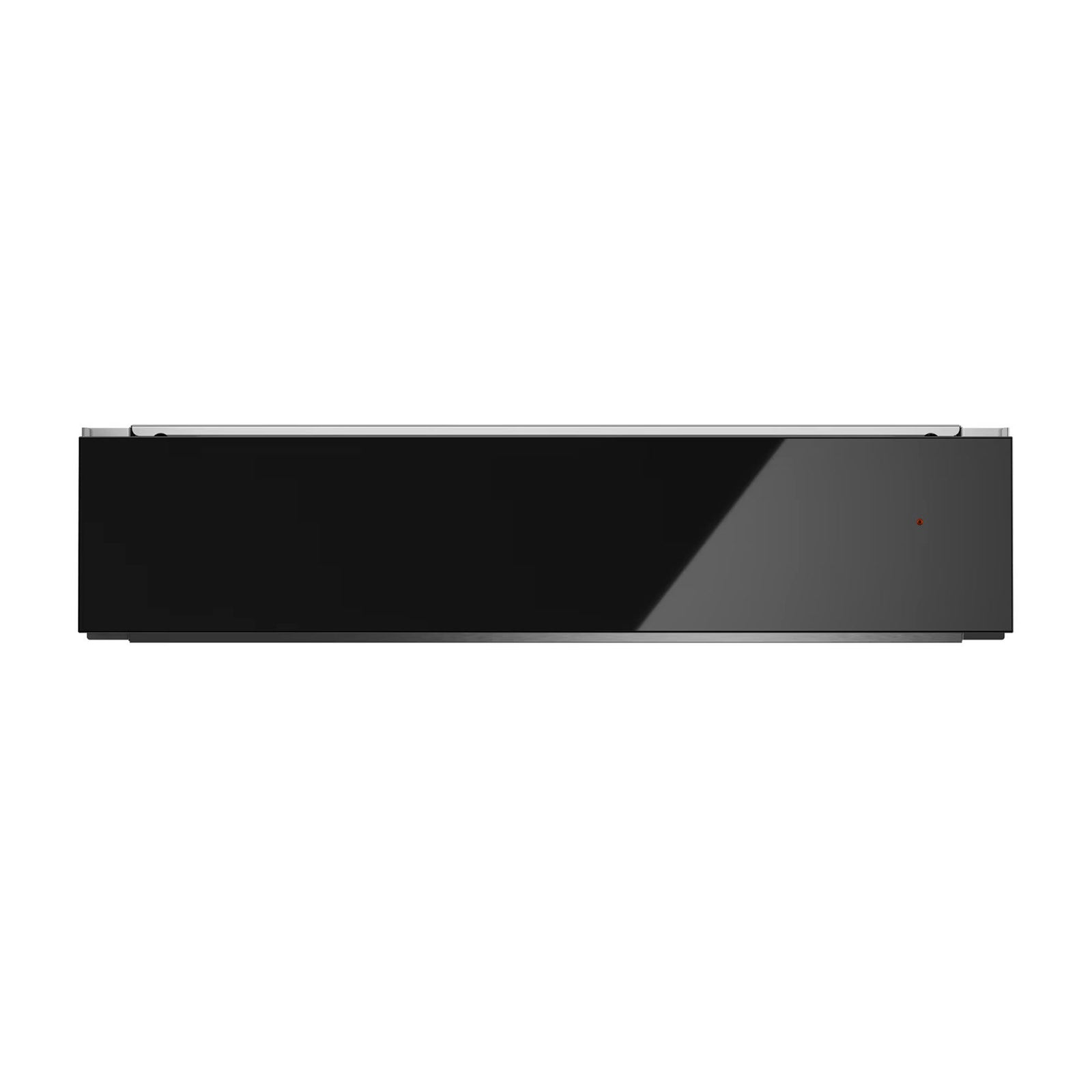 Bertazzoni Bertazzoni Modern varmeskuffe, sort glas – close-up (Varmekasse)