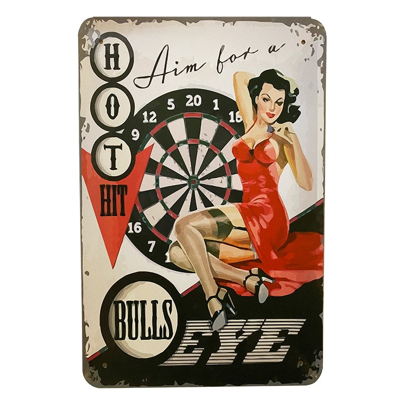Produktbillede af Metalskilt Bulls Eye på tilbud
