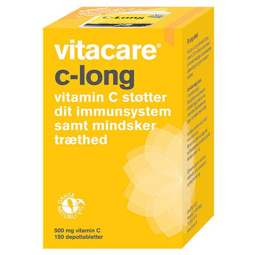 Produktbillede af Vitacare C-Long 500 mg 150 tabletter på tilbud
