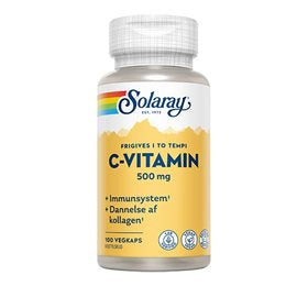 Produktbillede af Solaray C-vitamin 500 mg 100 kapsler på tilbud