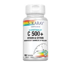 Se Solaray C-vitamin C500+ hyben, citron 100 tabletter DATOVARE 04/2024 ❤ Stort online udvalg i Solaray ❤ Hurtig levering: 1 - 2 Hverdage samt billig fragt - Varenummer: HG-7936-1 og barcode / Ean: '076280599626 på lager - Udsalg på Sundhed Spar op til 61% - Over 350 kendte brands på udsalg