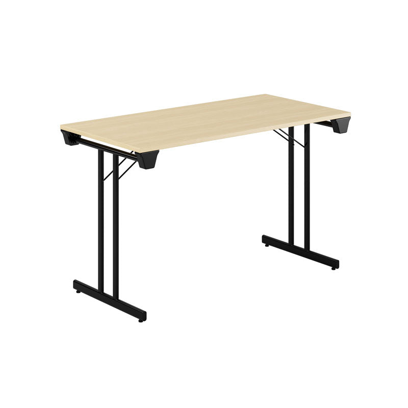 Produktbillede af Dinner Style 120x60cm Sammenklappeligt bord Birk-sort på tilbud