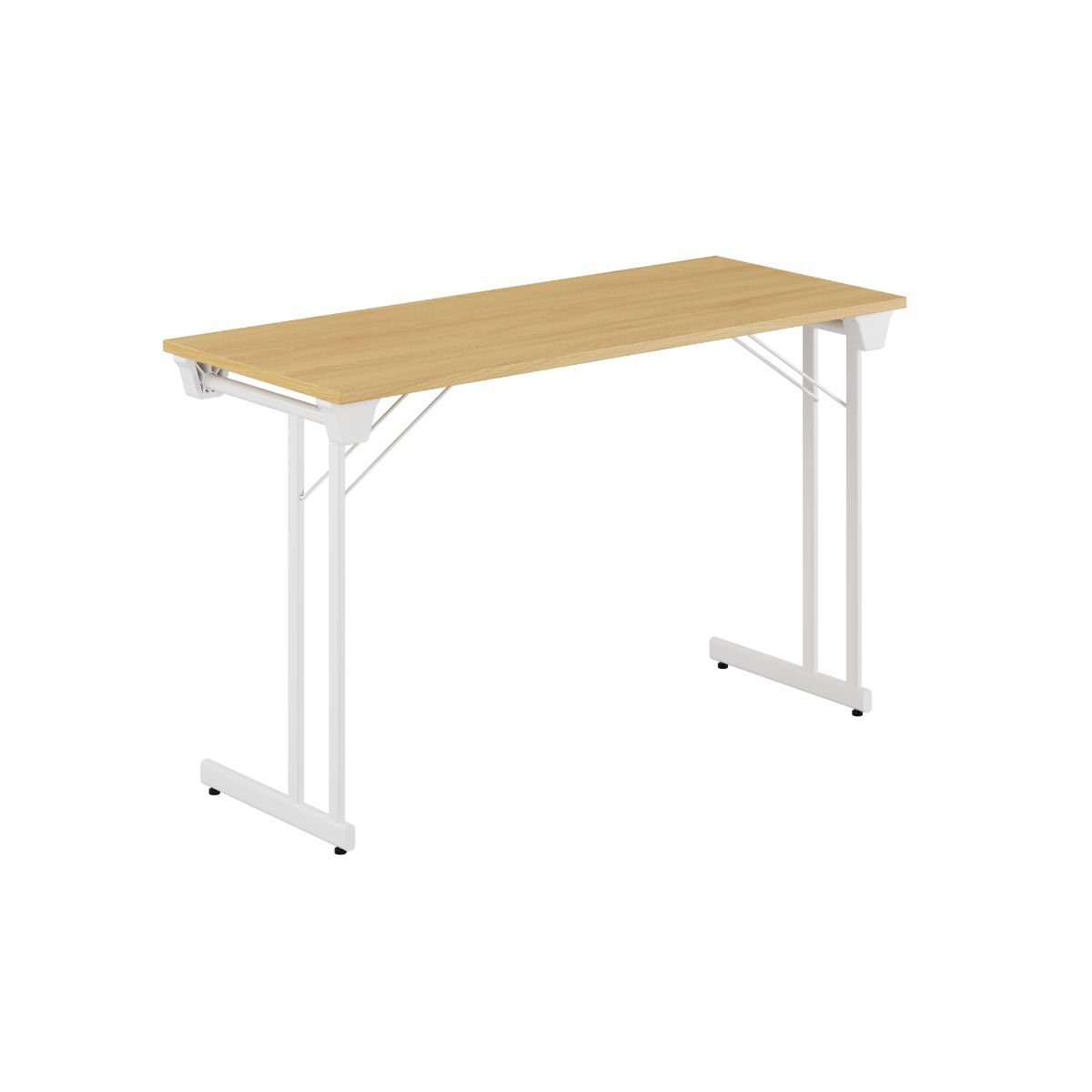 Produktbillede af Kongress Style 120x50cm Sammenklappeligt bord Eg-hvid på tilbud