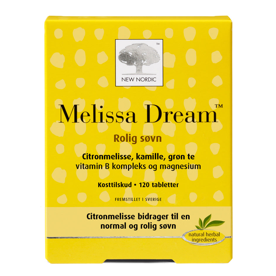 Produktbillede af New Nordic Melissa Dream 120 tabl. på tilbud