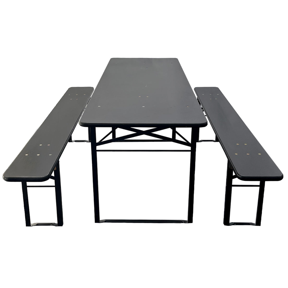 Produktbillede af Brau Bord/bænk sæt 220x67 cm Sort på tilbud