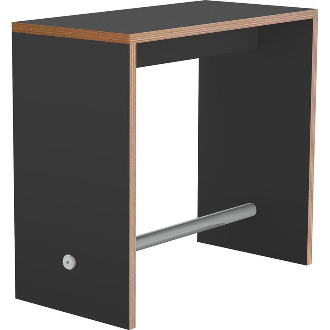 Produktbillede af U-bord 60x120x110 cm Sort på tilbud