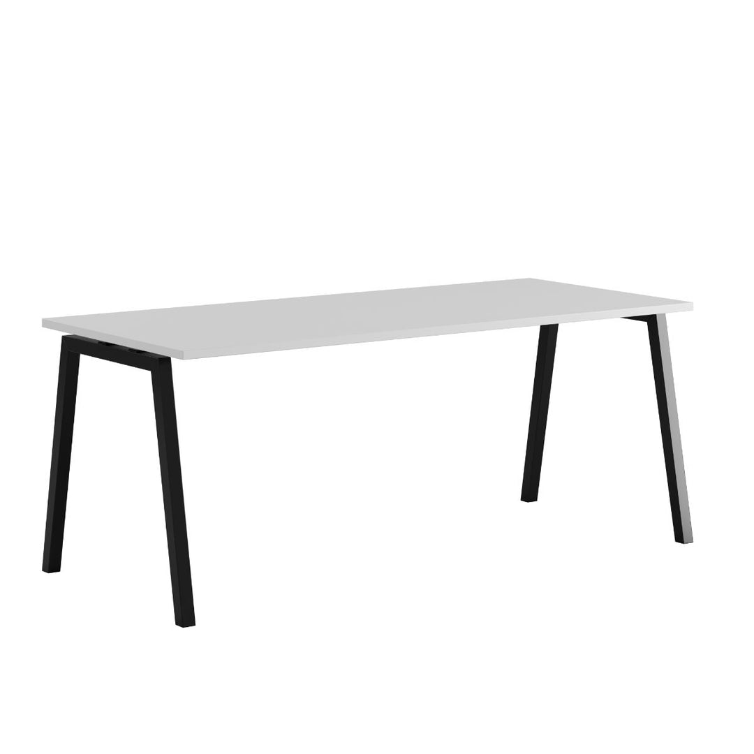 Produktbillede af Luna A Bord 180x80cm Hvid-sort på tilbud