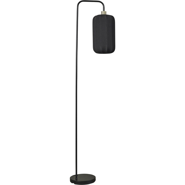 Produktbillede af LENE BJERRE SASHIE GULVLAMPE SORT/L. GULD 160 i premium kvalitet