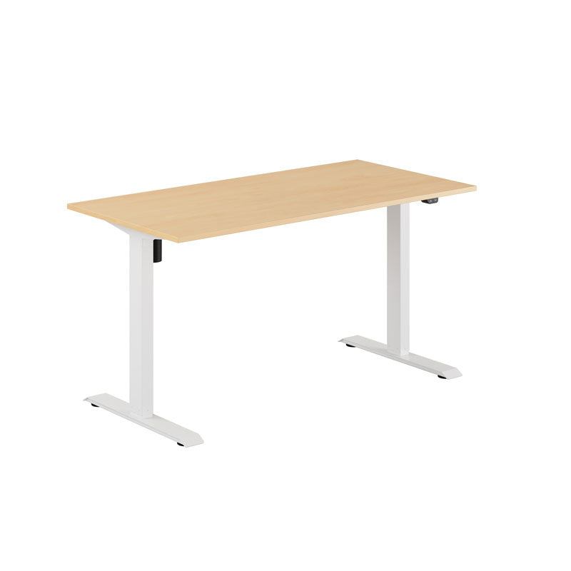 Produktbillede af EASY Hæve/Sænkebord m/1 motor 140x70cm Bøg-hvid på tilbud