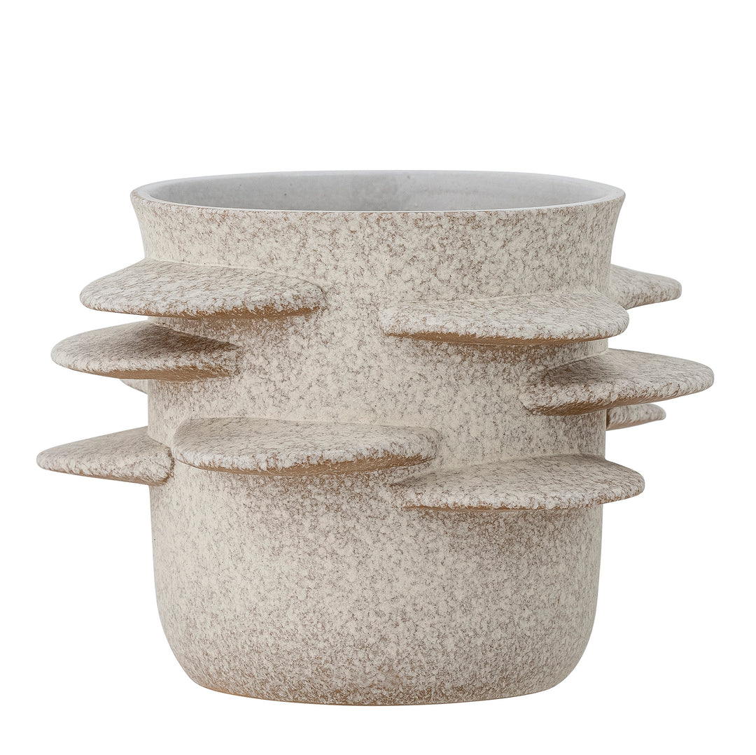 BLOOMINGVILLE Herold Urtepotteskjuler Natur Stentøj D20,5xH15 cm