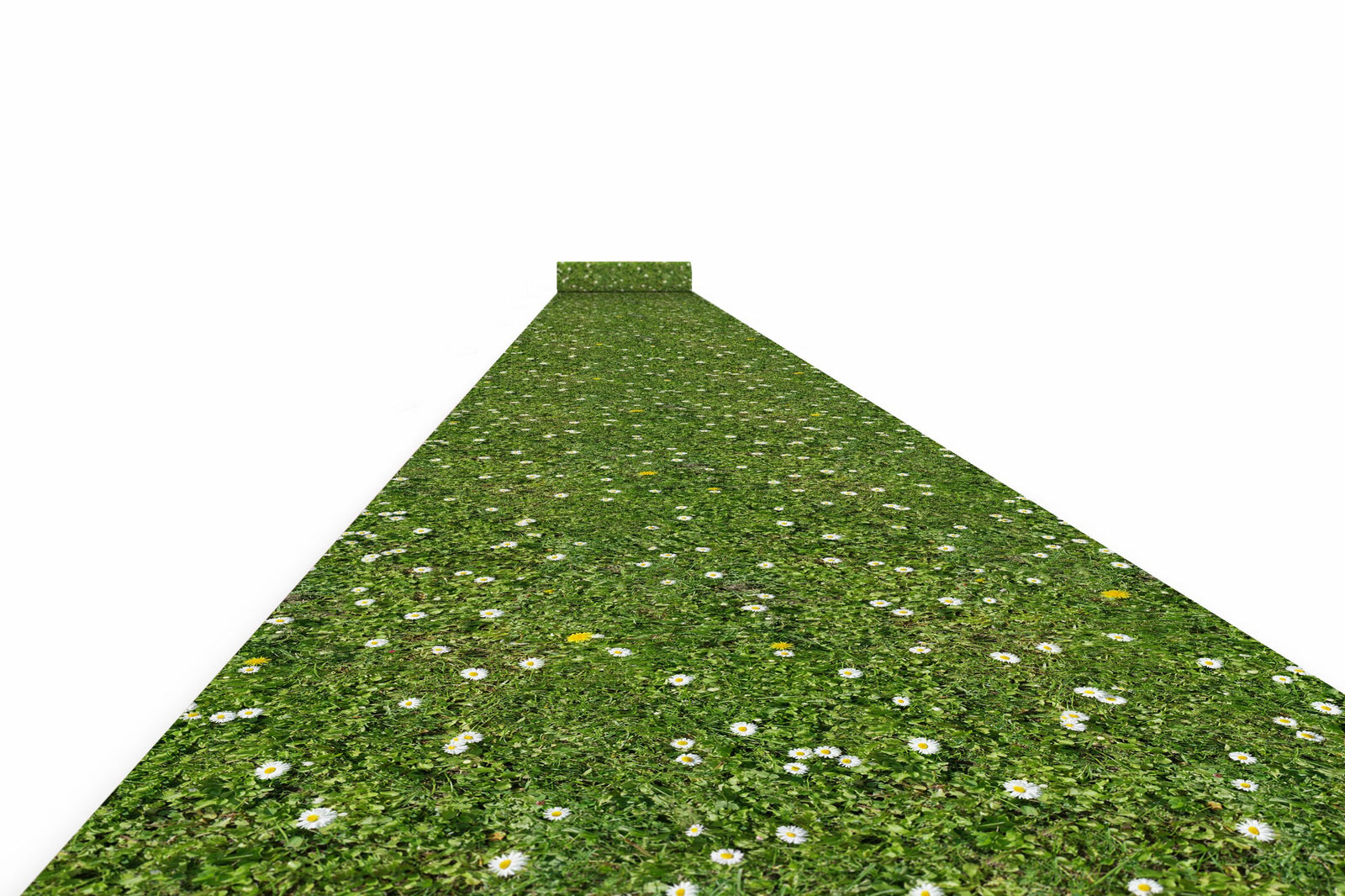 Produktbillede af Messetæppe med print i nålefilt 2x50m Eng-meadow på tilbud