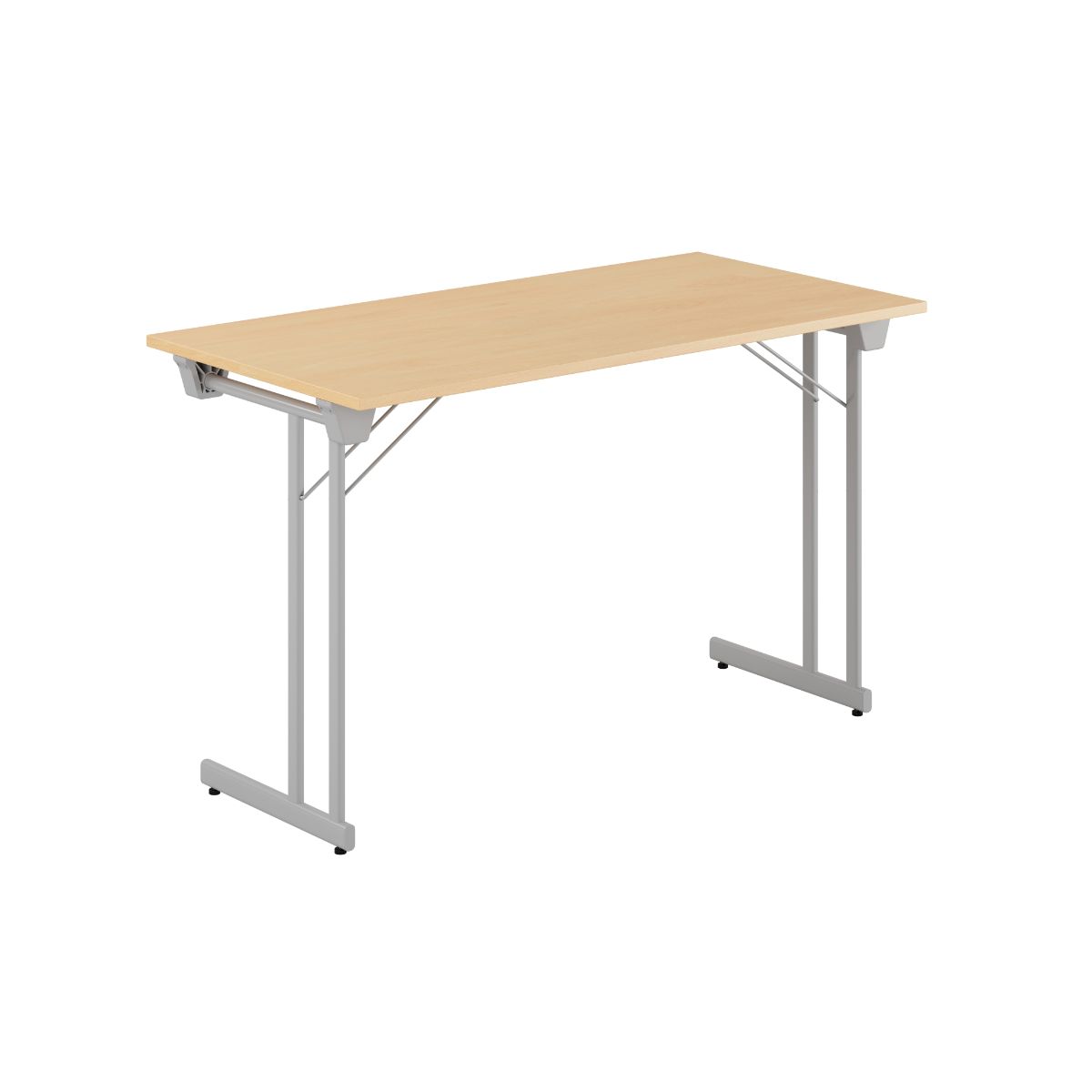 Produktbillede af Kongress Style 120x60cm Sammenklappeligt bord Bøg-grå på tilbud