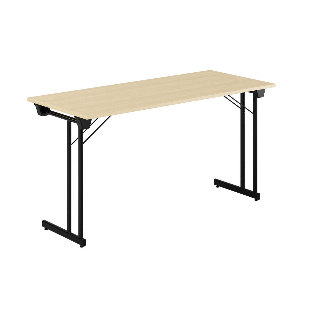 Produktbillede af Kongress Style 140x60cm Sammenklappeligt bord Birk-sort på tilbud