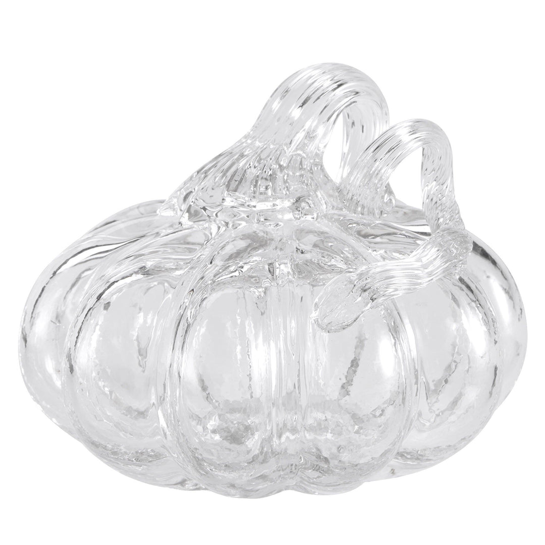 Cooee design Cooee design Græskar 8 cm, klar – vinkelbillede (Glasfigur)