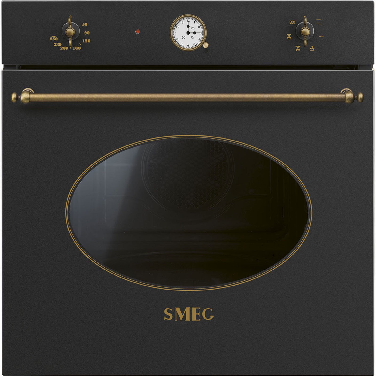 Smeg Smeg SF68C1AO Colonial Indbygningsovn 60 cm, antracit – close-up (Ovn)
