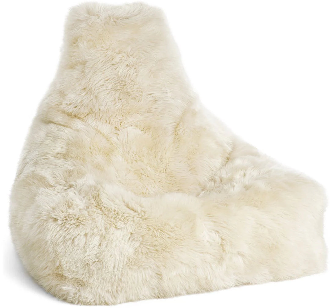 Produktbillede af NATURES COLLECTION LANGHÅRET SÆKKESTOL NEW ZEALAND HVID- 100 i premium kvalitet