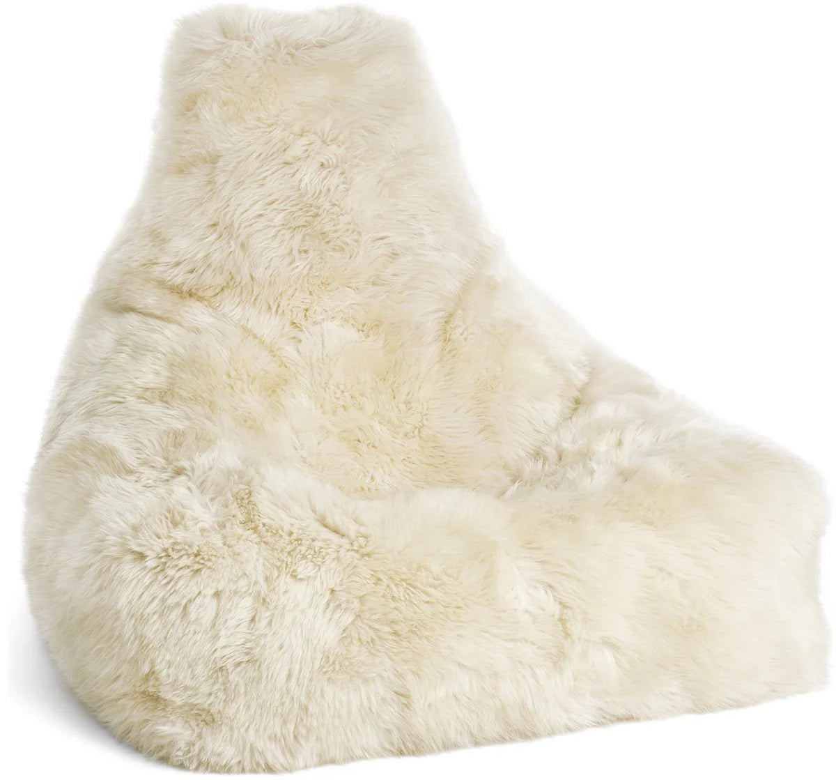 Produktbillede af NATURES COLLECTION LANGHÅRET SÆKKESTOL NEW ZEALAND HVID- 100 i premium kvalitet