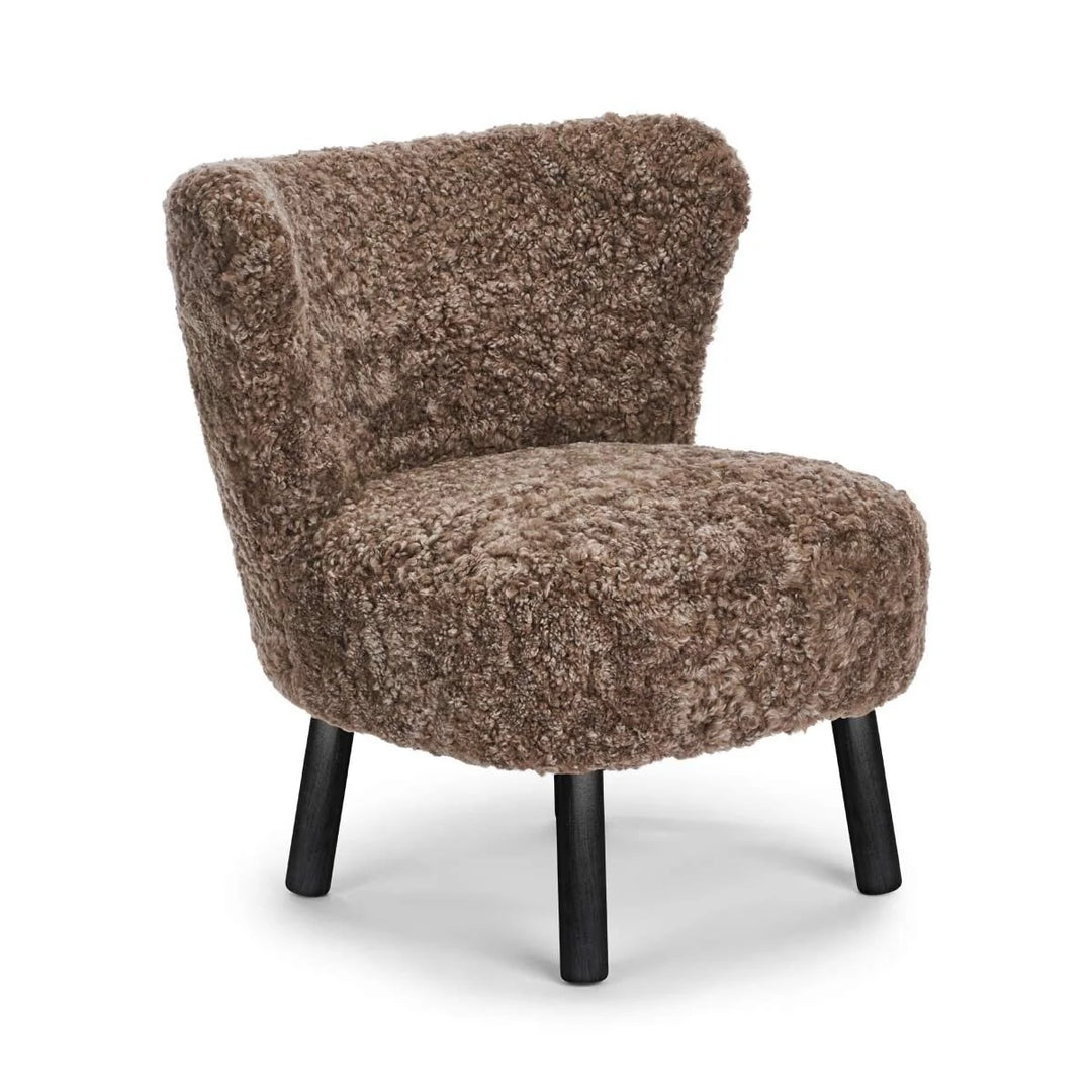Produktbillede af NATURES COLLECTION EMILY LOUNGESTOL SORT BØG LYSEBRUN- 64 i premium kvalitet